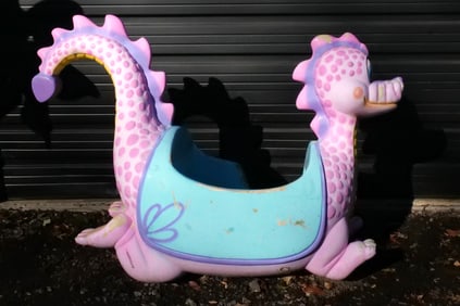 Vintage Dinosaur Kiddie Ride Shell