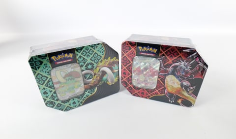 Lot of 2 Pokémon Trading Card Game Collectible Sealed Tins