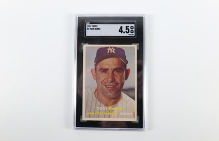 Topps 1957 Yogi Berra #2 SGC 4.5