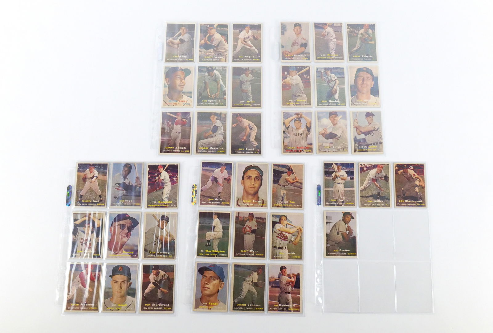 Lot of 40 Topps 1957 Baseball Cards (1 of 11)