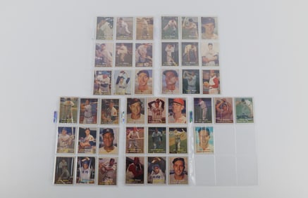 Lot of 40 Topps 1957 Baseball Cards