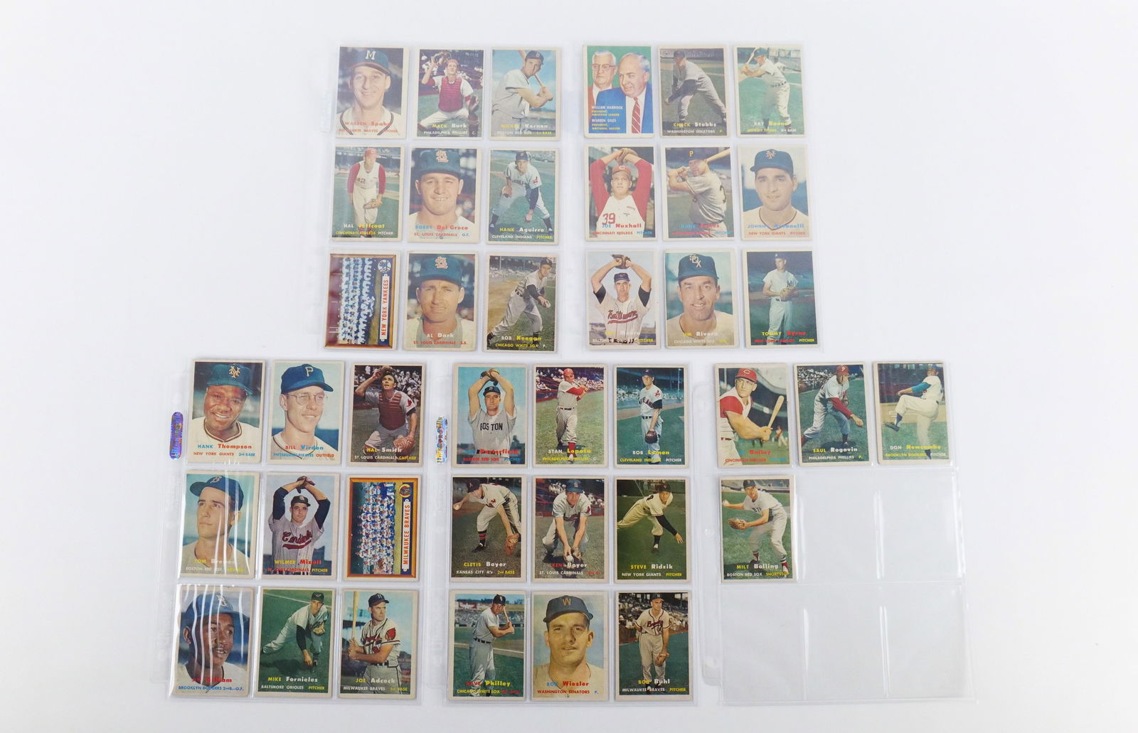 Lot of 40 Topps 1957 Baseball Cards (1 of 11)