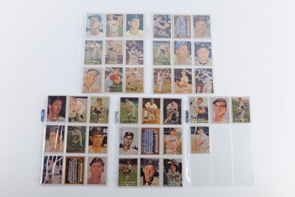 Lot of 40 Topps 1957 Baseball Cards