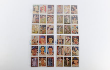 Lot of 36 Topps 1957 Baseball Cards