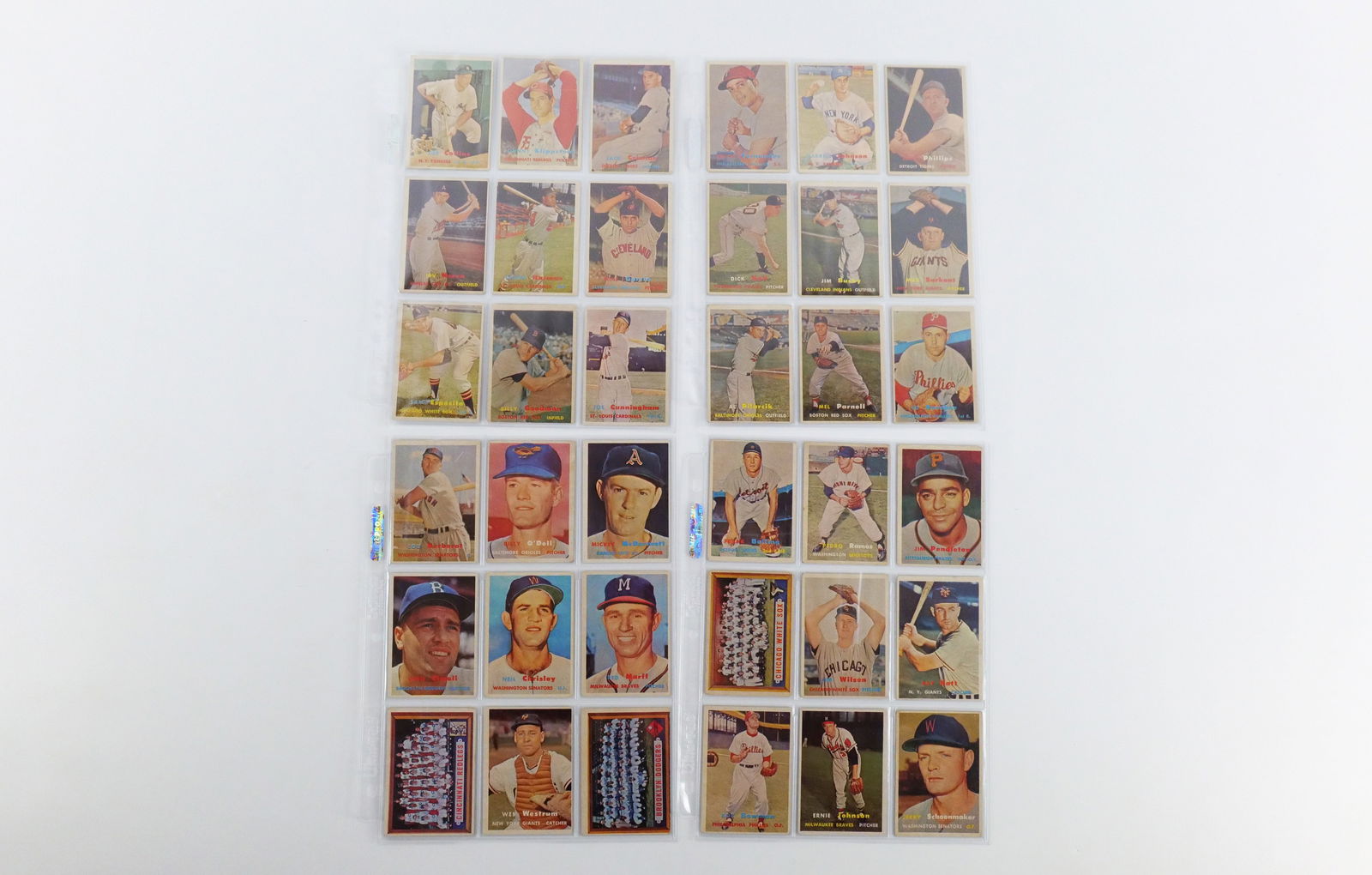 Lot of 36 Topps 1957 Baseball Cards (1 of 9)