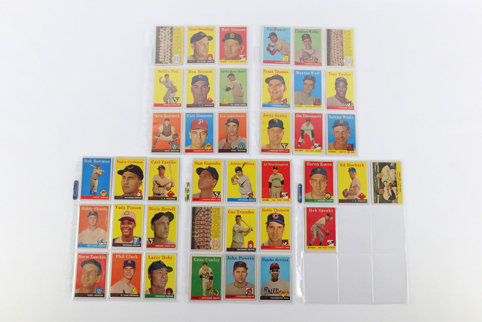 Lot of 40 Topps 1958 Baseball Cards (1 of 11)