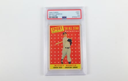 Mickey Mantle All Star #487 - 1958 Topps - PSA 3.5