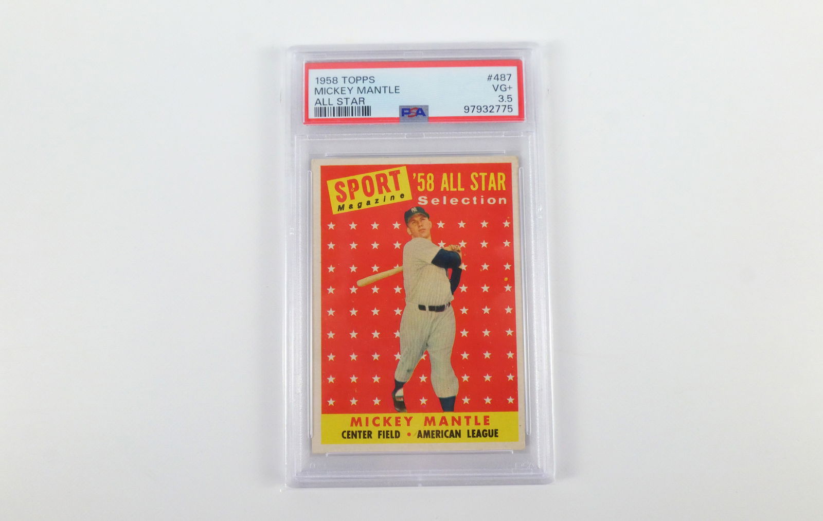 Mickey Mantle All Star #487 - 1958 Topps - PSA 3.5 (1 of 6)