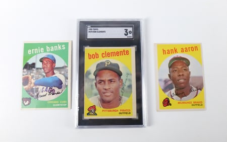 Lot of 3 Topps 1959 Baseball Cards