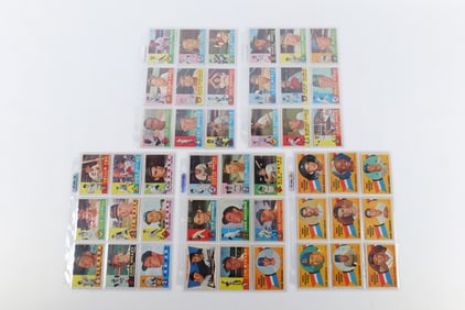 Lot of 45 Topps 1960 Baseball Cards