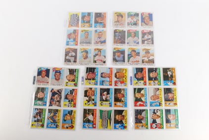 Lot of 45 Topps 1960 Baseball Cards