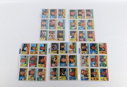 Lot of 45 Topps 1960 Baseball Cards