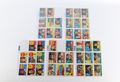 Lot of 42 Topps 1960 Baseball Cards