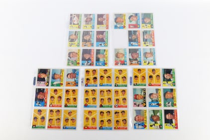 Lot of 44 Topps 1960 Baseball Cards