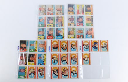Lot of 40 Topps 1960 Baseball Cards