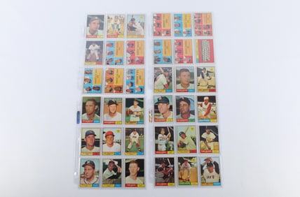 Lot of 36 Topps 1961 Baseball Cards