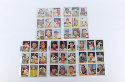 Lot of 45 Topps 1961 Baseball Cards