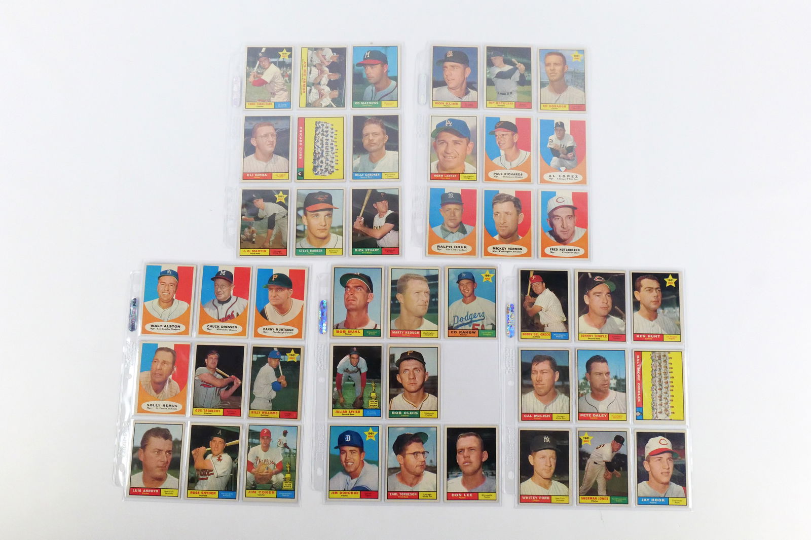 Lot of 44 Topps 1961 Baseball Cards (1 of 11)