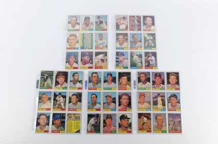 Lot of 45 Topps 1961 Baseball Cards