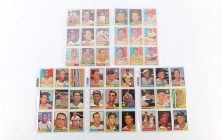 Lot of 45 Topps 1961 Baseball Cards