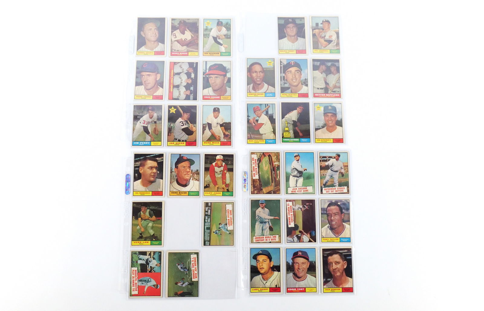Lot of 33 Topps 1961 Baseball Cards (1 of 9)