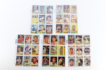 Lot of 45 Topps 1961 Baseball Cards