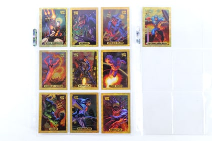 1994 Marvel Masterpieces Gold Holofoil Complete Set