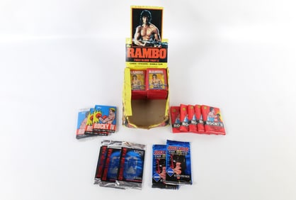 Lot of Sylvester Stallone Movie Related Sealed Trading Card Packs