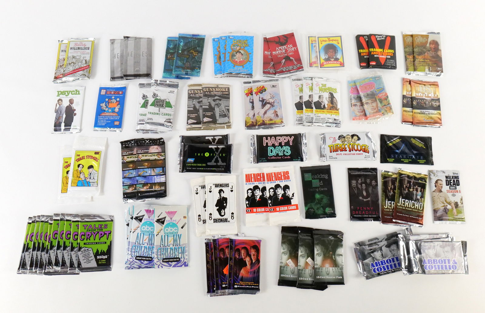 Group Lot of TV Related Sealed Trading Card Packs (1 of 11)