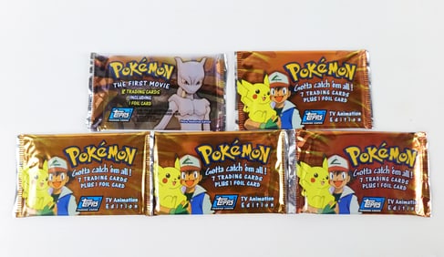 Lot of 5 Sealed Pokémon Trading Card Packs
