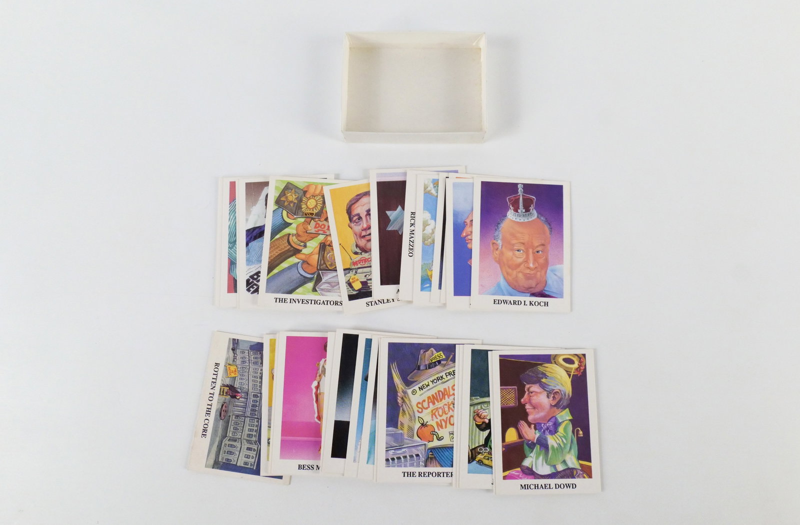 Rotten to the Core Trading Cards: Rotten to the Core Trading Cards. The Best and Worst of New York City's Politics. Dated 1989. Card #26 is Donald Trump. Opened - Complete - Missing Lid. All invoices must be paid within 24 hours of th