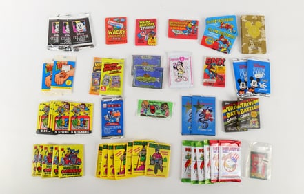 Group Lot of Kids and Disney Sealed Trading Cards