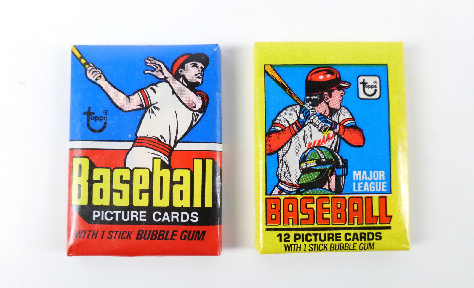 Lot of 2 Sealed 1970's Topps Wax Baseball Packs (1 of 13)
