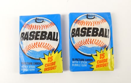 Lot of 2 Topps Sealed 1980 Wax Baseball Packs