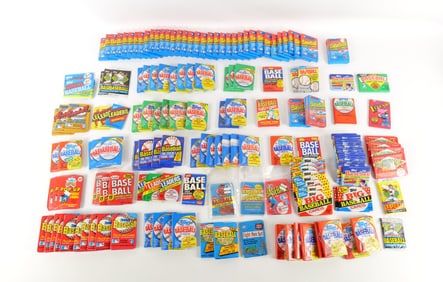 Huge Lot of 1980's Baseball Sealed Trading Card Packs