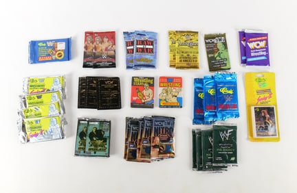 Lot of WWE/WWF Sealed Trading Card Packs