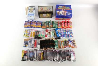 Lot of Sealed NFL and College Football Trading Card Packs