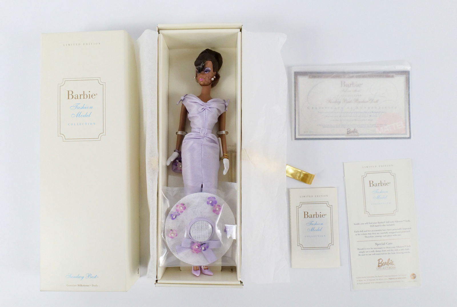 Sunday Best Silkstone Limited Edition Barbie Doll: Sunday Best Silkstone Limited Edition Barbie Doll - Fashion Model Collection. New in Box. All invoices must be paid within 24 hours of the sale. We offer multiple shipping options, please read the shi