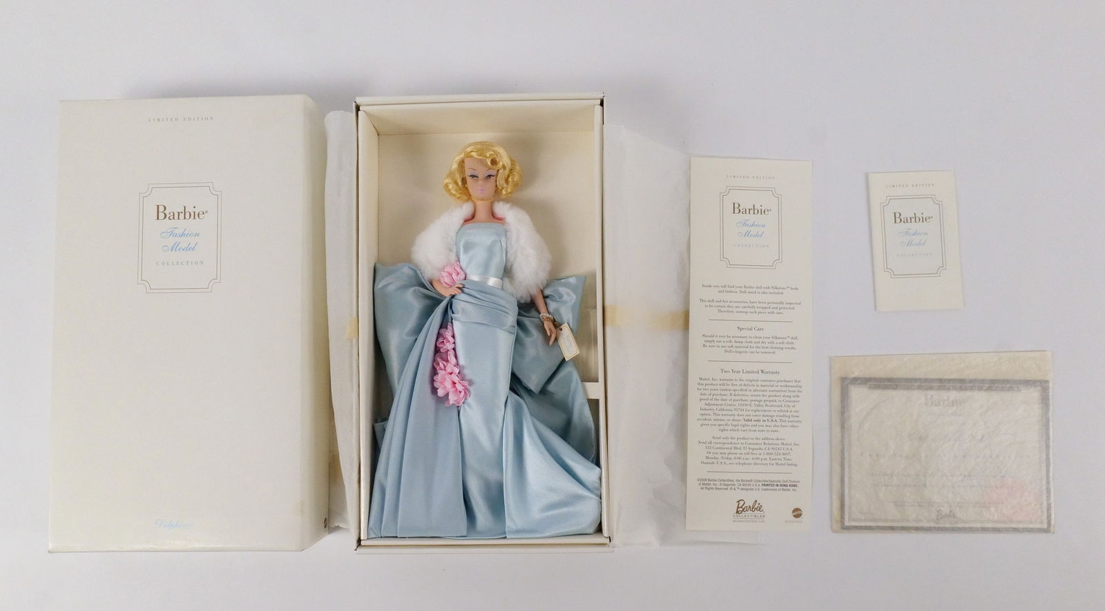 Delphine Silkstone Limited Edition Barbie Doll: Delphine Silkstone Limited Edition Barbie Doll - Fashion Model Collection. New in Box. All invoices must be paid within 24 hours of the sale. We offer multiple shipping options, please read the shippi