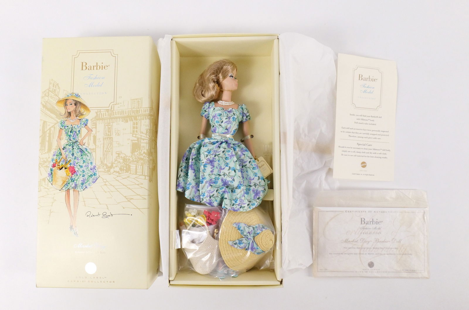 Market Day Silkstone Gold Label Barbie Doll: Market Day Silkstone Gold Label Barbie Doll - Fashion Model Collection - Robert Best. New in Box. All invoices must be paid within 24 hours of the sale. We offer multiple shipping options, please read