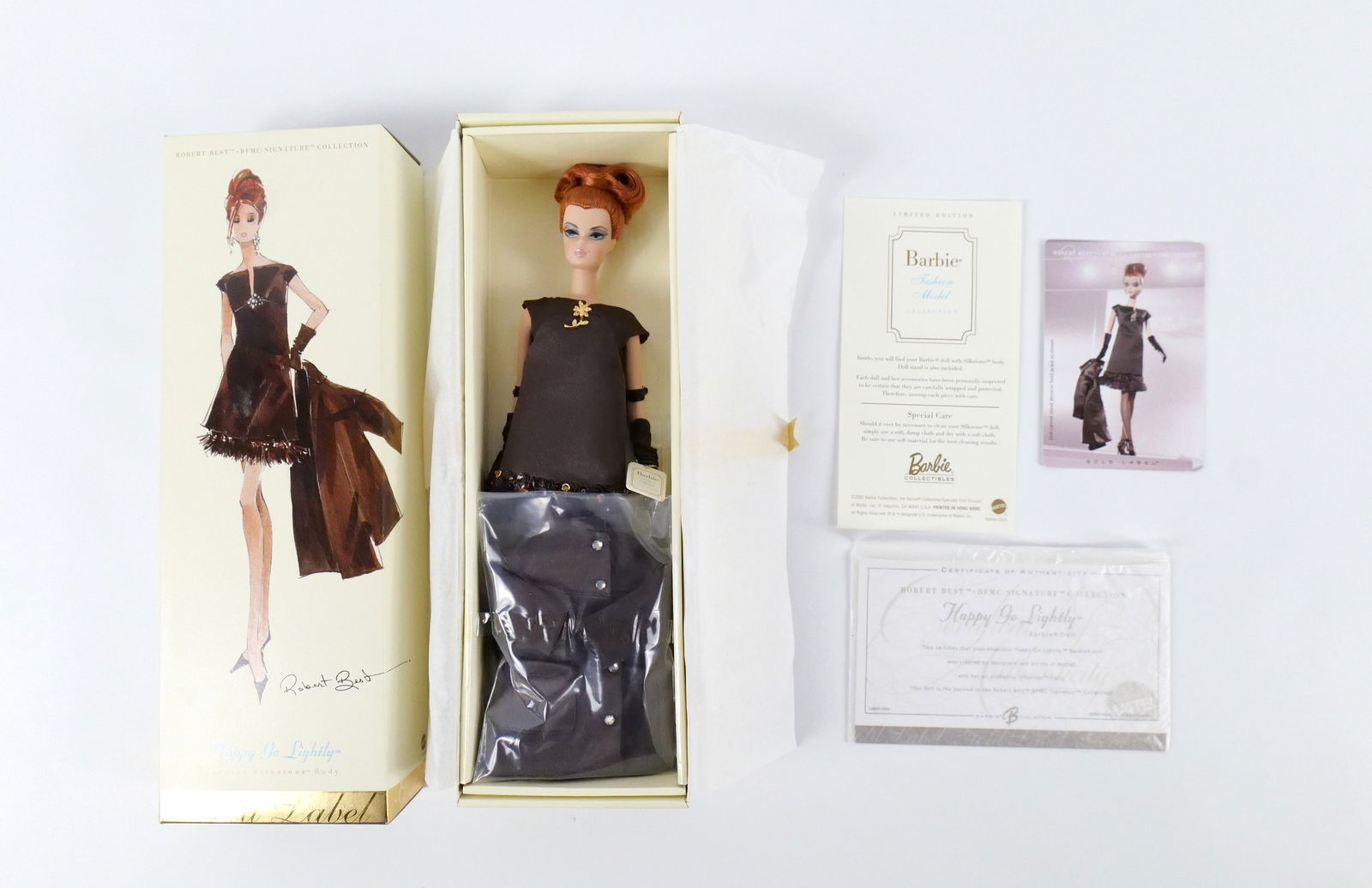Happy Go Lightly Silkstone Gold Label Barbie Doll: Happy Go Lightly Silkstone Gold Label Barbie Doll - Fashion Model Collection - Robert Best BFMC Signature Collection. New in Box. All invoices must be paid within 24 hours of the sale. We offer multip