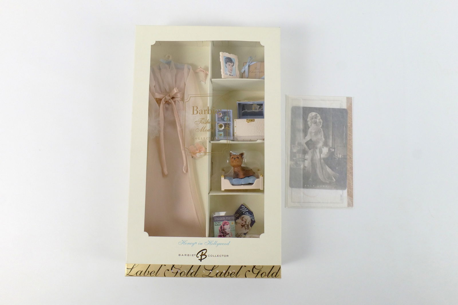 Barbie Honey in Hollywood Gold Label Accessory Pack: Barbie Honey in Hollywood Gold Label Accessory Pack - Fashion Model Collection. Made especially for the Silkstone Barbie Doll Body - Not for use with other Barbie's. All invoices must be paid within