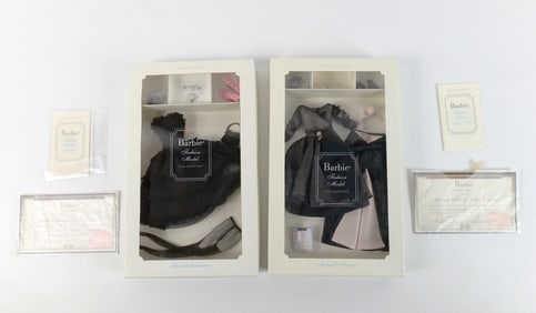 Lot of 2 Barbie Fashion Model Collection Limited Edition Outfits