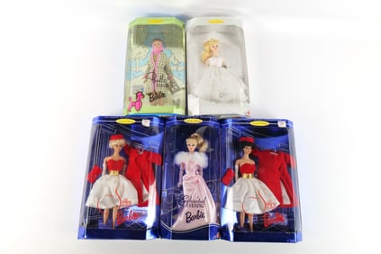 Lot of 5 Barbie Fashion and Doll Reproductions