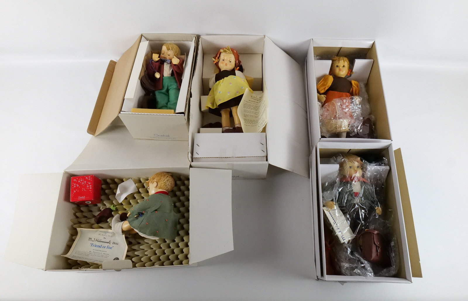 Lot of 5 Goebel Hummel Porcelain Dolls (1 of 16)