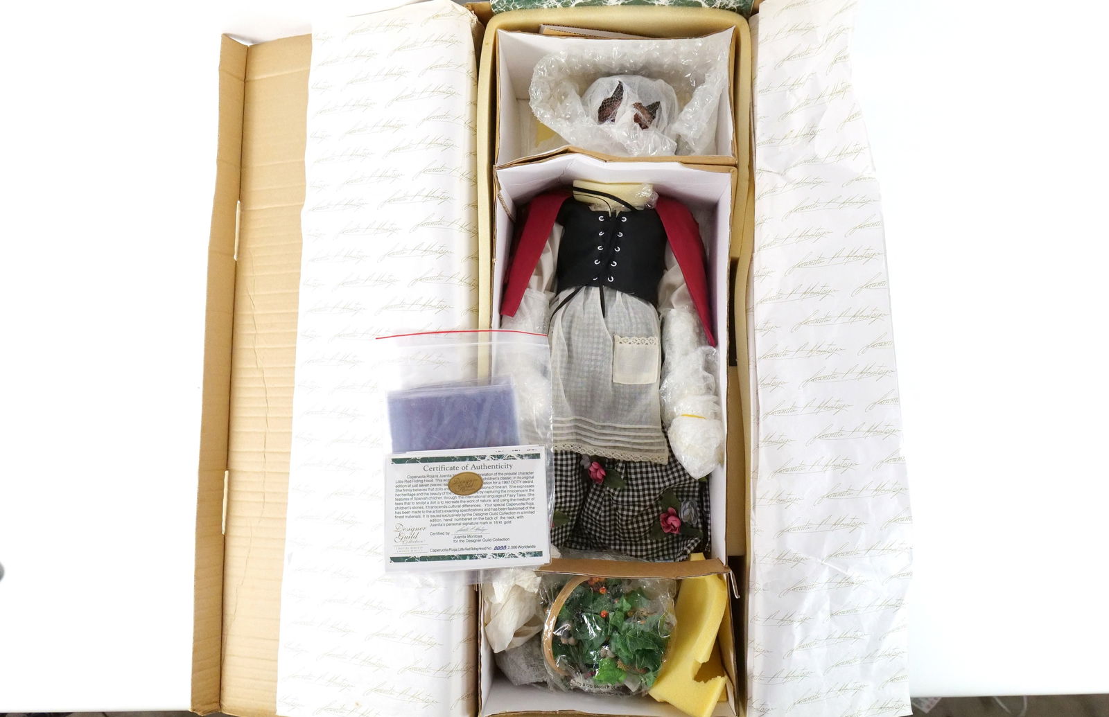 Designer Guild Caperucita Roja Red Riding Hood Artist Porcelain Doll (1 of 6)