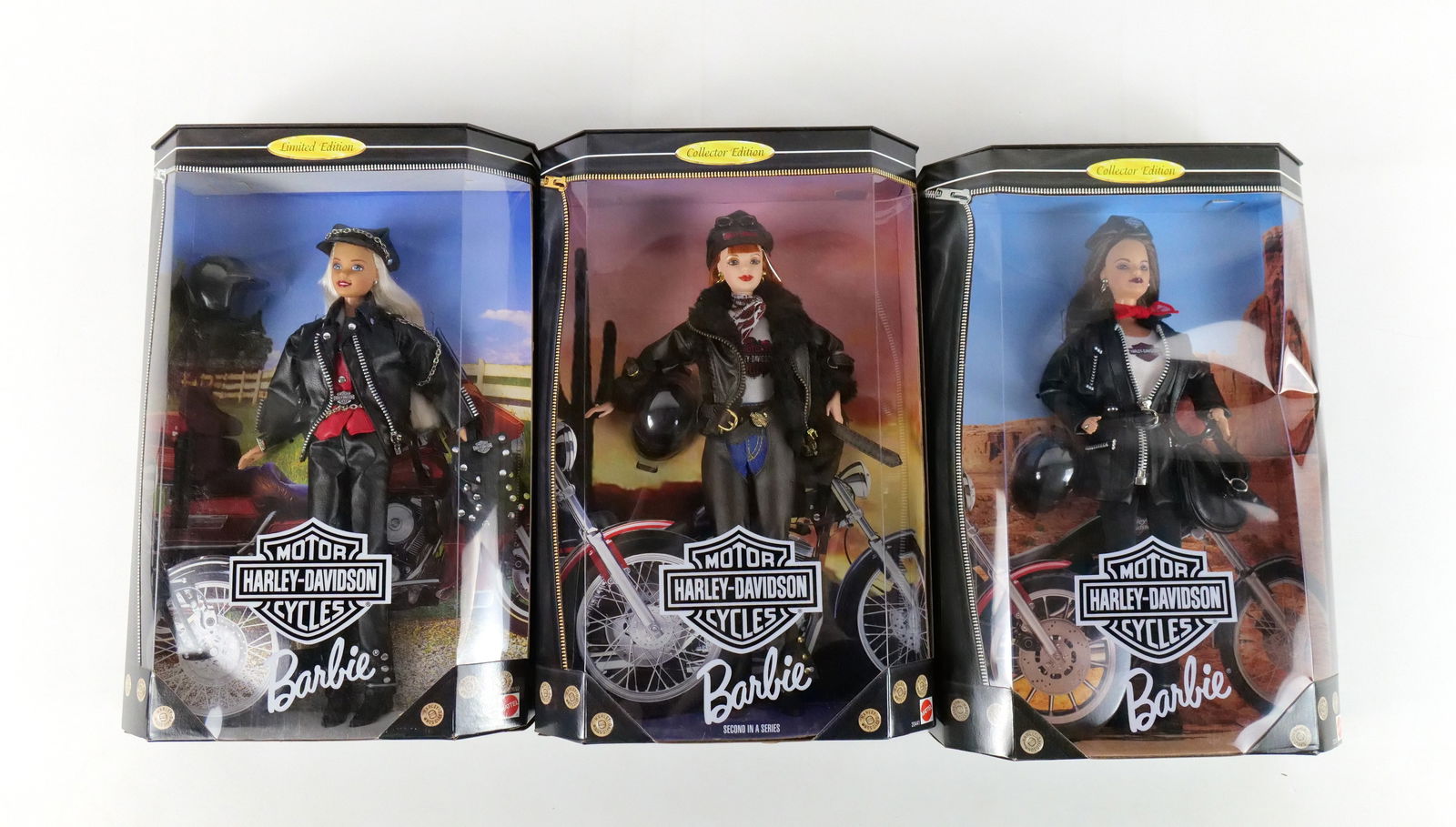 Lot of 3 Harley Davidson Barbie Dolls (1 of 15)