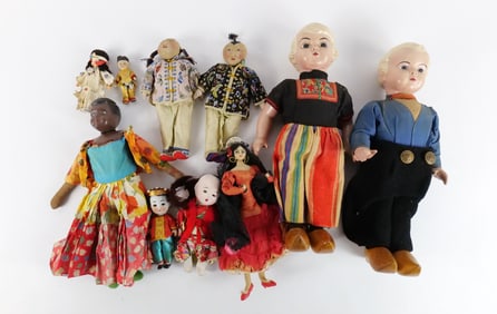 Lot of Vintage World Dolls