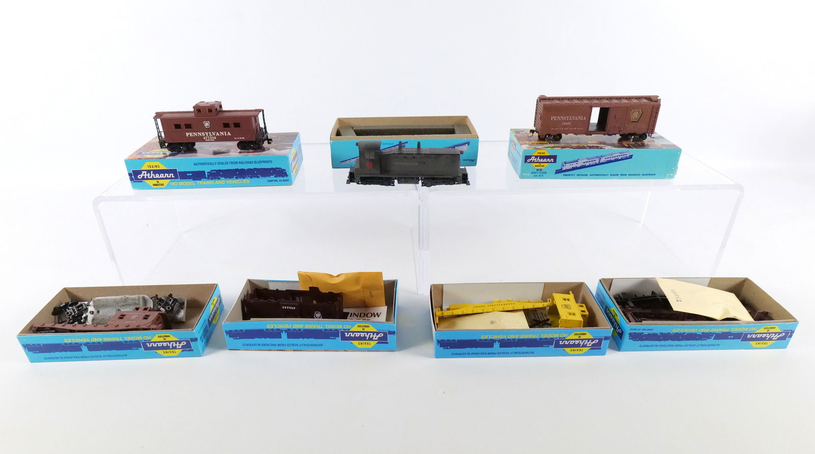 Athearn HO Gauge Pennsylvania Railroad Freight Car Lot of 7 (1 of 12)