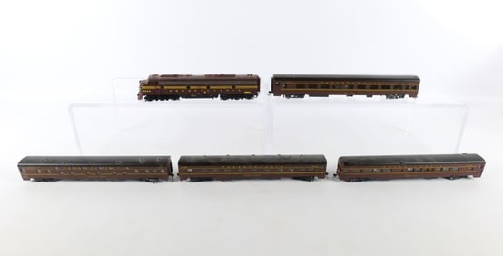 HO Gauge Pennsylvania Railroad Non Matching Passenger Car Train Set